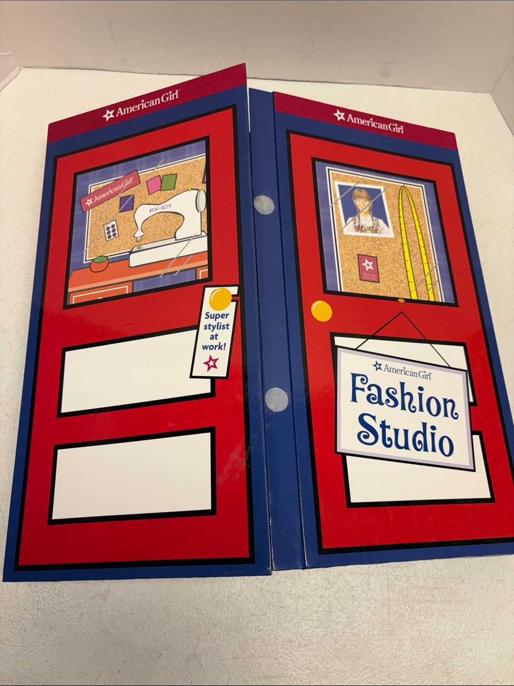American Girl Fashion Studio Fold-Out Playset - Red & Blue